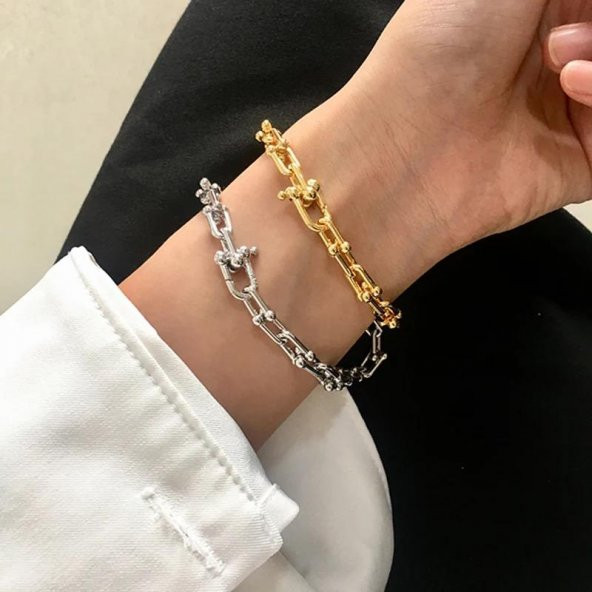 Tiffany Model Gül Kuru Kafa Bileklik Seti