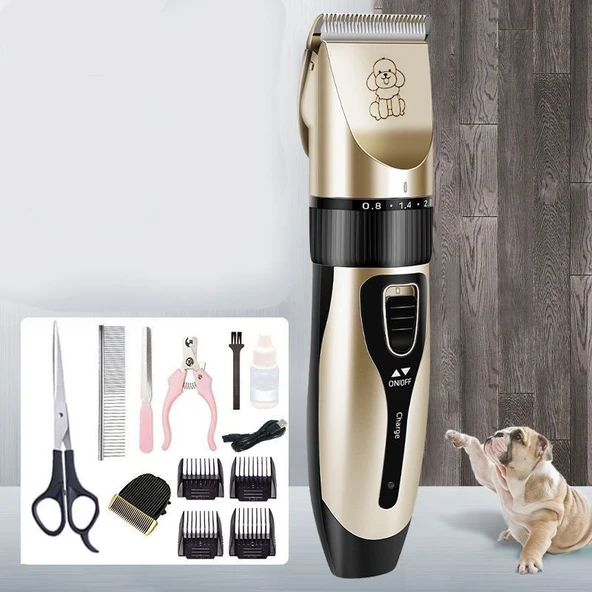 C5 Kırpık 10 In 1 Ayarlanabilir Şarjlı Kedi Köpek Tıraş Makinesi Pet Evcil Hayvan Tüy Kesme Aparatlı 999 TL **Sepete Özel**