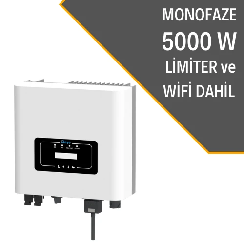 DEYE 5KW ON-GRİD MONOFAZE İNVERTER 26.852 TL **Sepete Özel**
