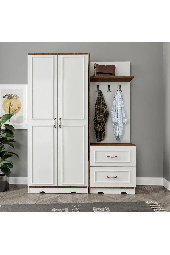 KZNMOB HOME Kartopu Modüler Country Portmanto, Vestiyer, Ayakkabılık - Tamamı 1. Kalite Mdf 5,0 ( 7 ) 10.999 TL **Sepete Özel**