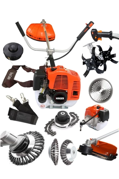 Mager 52 cc Benzinli Çim Biçme Tırpan Makinası Çapa Aparatlı 4 Başlık Full+Full 3,0 (2) 8.999 TL **Sepete Özel**