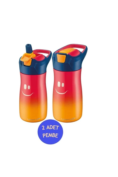 Maped Matara Picnik 580 Ml Çelik Gülen Yüz 2 Li Set Pembe