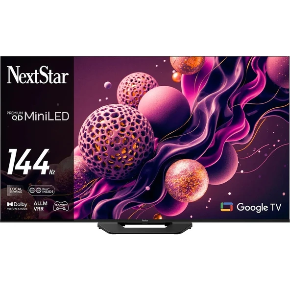NEXT YE-65IDWP14 65'' 165 Ekran 4K Ultra HD 144Hz Google Premium QD Super MiniLED TV