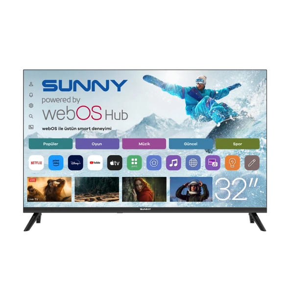Sunny SN32HMLN 82 Ekran Uydu Alıcılı webOS 2.0S Smart LED TV 4,0 (4) 8.085 TL **Sepete Özel**
