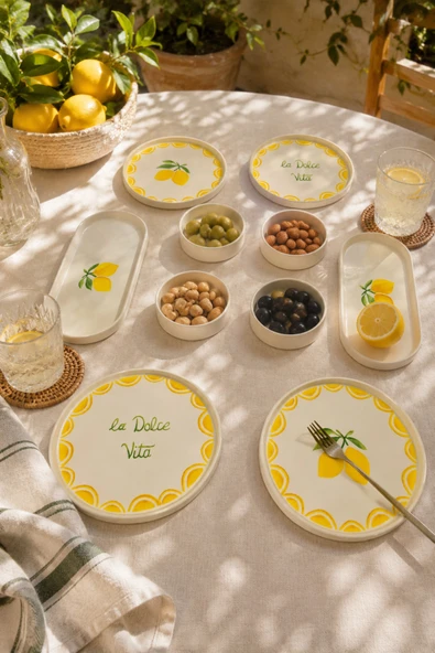 Vita Lemony Emaye Kahvaltı Takımı 30 Parça